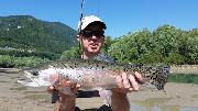 Rainbow trout May, Slovenia fly fishing
